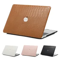 Laptopzakken Lederen laptophoes voor MacBook Air 13.3 Hard Cover M2 M1 Beschermende hoes A2442 14 Pro Notebook PU Sticker Shell Skin 230306