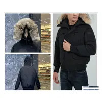 남자 재킷 남성 겨울 면화 여자 파카 코트 패션 야외 바람막이 커플 두껍게 따뜻한 따뜻한 커스텀 디자이너 캐나다 goo dhc7i