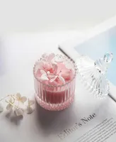 Candles 65x9cm Dried Flower Aromatherapy Soy Wax Candle with Candy Glass Scented Candle Jar for Wedding Birthday Valentine039s9273806