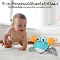 Electric/RC Animales Inducción para niños Escape Cangrejo Octopus Toy Baby Pets Electronic Toys Musical Toys Educational Moving Toy Birthday Gift 230307