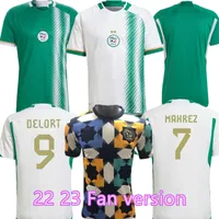 22 23 Algieria Algerie Mens Soccer Jerseys Slimani Mahrez Feghouli Bennacer Atal 2023 2024 Domowe koszule piłkarskie krótkie mundury