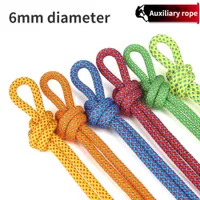 Climbing Ropes Climbing Rope Portable 6mm Non-slip Downhill Rope for Survival Parachute Cord Lanyard Camping Climbing Rope Hiking Clothesline 230307