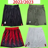 2022 2023 Shorts de football Ibrahimovic Quatrième rouge 22 23 Tomori Milan Brahim Rebic Theo Tonali Mens Football Pantal
