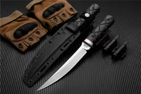 High End Re-Exgraved Killer Blade Straight Knife 3V Powder Steel Blade Linen Handle Camping Outdoor Tactical Tool