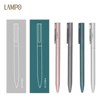 Gel Pens Lampo Metal Gel Pen Mijia Sign Pens 05MM Black Ink Rollerball Canetas Gel P for Business Office Stationery Supplies J230306
