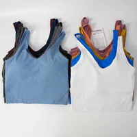 Lulus Back Yoga Align Tank Topps Gymkläder Kvinnor Casual Running Naken Tight Sports Bra Fitness Vacker underkläder Vest Shirt
