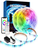 Smart RGBIC LED Strip Lights 164FT 328FT Bluetooth App Control Remote Music Sync Color Changing for Bedroom Kitchen Home Decorat1899782
