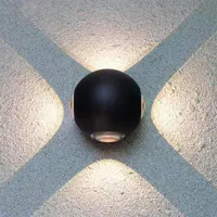 Okrągłe aluminiowe lampa ścienna LED na zewnątrz wodoodporne IP65 Garan Balkon Light