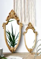 Lustra Vintage Mirror Znakomite makijaż łazienki Wiszące prezenty dla kobiety Damowe dekoracje domu 4123849