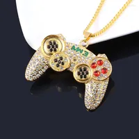 Pendant Necklaces SG Hip Hop Punk Crystal Game Machine Handle Necklace Play Controller For Women Men Fashion Cool Jewelry