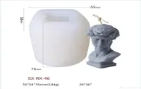 Candles 3D David Head Candle Mold Sile Artist Humanoid Plaster Mod Diy Household Decoration Craft Tools Wax Soap Making Kit Drop D5852092