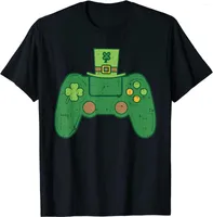 Men Tirts Video Game Controller Irish Gamer Boys St Patricks Day Men T-Shirt