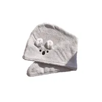 Towel Cute Dry Hair Cap Soft Absorbent Bag Headband Bath Beach Turbans For Women