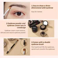 Tattoo Inks Eyebrow Gel Cosmetics Enhancers With Brush Waterproof Long Lasting Brown Shade Professional Female Makeup For Eyebro J6V2