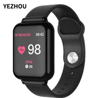 YEZHOU2 2022 best B57 woman business Smart Watch Waterproof Fitness Tracker Sport for IOS Android Phone Smartwatch Heart Rate Monitor Blood Pressure Functions