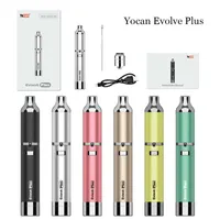 Yocan Evolve Plus Set E-cigarette Wax Kits 1100mah Battery Fits For 510 Thread Thick Oil Cartridge Vape E Cigs Wax Pen Atomizer Device 6 Color Available
