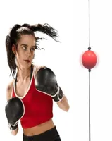 パンチングボールの高さ調整可能ボクシング反射速度ファイトダブルエンドMMAトレーニングバッグPUEホームムエタイワークアウト2211306288292