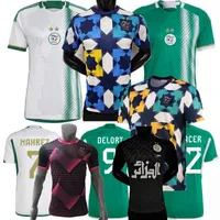 Fãs de jogadores 2022 2023 2024 camisas de futebol da Argélia Duas estrelas Delort Ontos Bentaleb Mahrez Bellaili Slimani Bennacer Bensebaini Treinando Camisa de Futebol de Treinamento de Treinamento