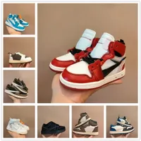 Infants Reverse Mocha T SC0TT Fragments Jointly Signed High LOW OG 1s Kids Basketball Shoes Chicago 1 Infant UNC Sneaker Toddlers New Born Baby Children Trainers1KTQ
