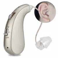 Ear Care Supply 1 Piece hörapparater mini laddningsbar öronryggstyp hörselapparat låg strömförbrukning ljudförstärkare hörapparater 230306