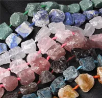 Fashion JewelryBeads Natural Irregular form Raw Stone Rough Lapis lazuli Amethysts 18 28mm Minerals Crystal Beads DIY Jewelry 3303109