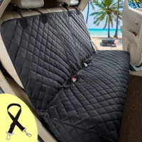Dog Travel Outdoors Seat Cover Waterproof Pet Car Cushion Rear Back Mat Cat s Protector With Middle Armrest 230307