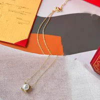 Роскошные дизайнерские женские ожерелья колье Кокер Жемчужная цепь 925 Серебряная покрытая 18 -каратным золотом.