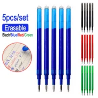 Gel Pens 07mm 05mm Erasable Pen Refill Slide Press Washable Handle Blue Black 8 Color Ink Stationery Rods Retractable Erasable Gel Pens J230306