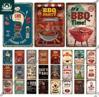 Putuo Decor Bbq Vintage Tin Sign Plaque Metal Plate Wall Decoration Kitchen Man Cave Terrace Beach House Club Iron Painting J220811890194