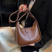 Вечерние сумки Leftside Vintage Plouds Crossbody Bags для женщин кожаная женская тенденция модная сумочка сцепление маленькое черное коричневое 230306