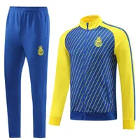 2022 2023 Al Nassr FC Soccer Jacket Suparsiets 22 23 Saudi Al-Nassr Ronaldo Maillots de Foot Training Comse Костюм Blue Yellow Camiseta
