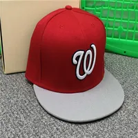 2021 ciudad Washington sombreros carta W fresco cap beisbol adulto pico plana hat ajustada Hip Hop hombres mujeres completa cerrad232p