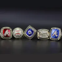 Nyaste män Ring Atlanta Warriors Baseball Championship Ring Fashion Sports Jewel Fans Sports Collection Gift Ring Hela All-251W