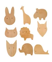 Cute Animal Porch Wall Hanging Coat Hook Decoration Solid Wood 2203314933758