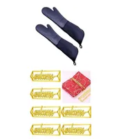 Napkin Rings 1 Pair Professional Silicone Oven Mitts Baking Gloves With 6 PCS Welcome Holder1983514
