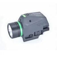 Taktik LED El Feneri Yeşil Kırmızı Lazer Görüşü 20mm Rail Mini Tabanca Işık Lanterna Airsoft Light235E