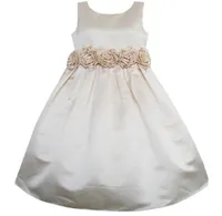 Sukienki dziewczyny 039S Flower Girl Dress Champagne Bolenning Wedding Controselka druhna Ubrania dla dzieci 2021 Summer Princess Party5511391