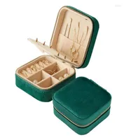 Opslagflessen Travel Velvet Jewelry Box Mini Case Small For Women Earring8688316