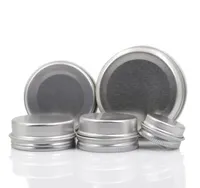 Hurtownia pusta aluminiowa pojemniki na balsam do ust kosmetyczne kremowe słoiki Tin rzemiosło butelka 5 10 15 30 50 100 g