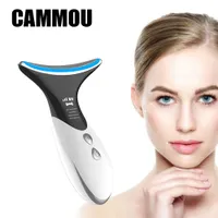 Face Care Devices Led Neck Anti Wrinkle Face Lifting Beauty Device Pon Therapy Skin Care Tighten Massager Reduce Double Chin Wrinkleremoval 230308