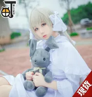 Anime Costumes Yosuga No Sora Kasugano Cosplay Costume White Kimono Japanese Game In Solitude Where We Are Least Alone Rabbit Ear 9672466