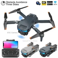 Intelligent Uav Professional Mini Drone 4K XT9 HD Dual Camera Quadcopter 360 Obstacle Avoidance Optical Flow WIFI FPV RC Helicopter Toy Gift 230308