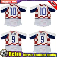 Boksic top thai quality Retro soccer jerseys 2002 2003 classic Vintage football shirt home Kovac #9 Suker #19 Vlaovi Maillot de foot Camisetas De Futbol