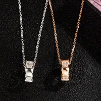 S925 Sterling Silver Crystal Jewelry Serpentine Interdrill Snake Snake Sweater Stain Stain Luxury Style Buckle Bead Necklace Silver Necklace