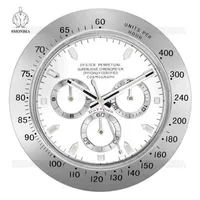 WART WART WATCH CLOCK METAL ART كبيرة المعادن الرخيصة على مدار الساعة GMT Wall Clock H0922237M