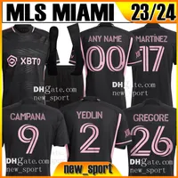 23 24 mls inter Miami Soccer Maglie Higuain Campana Yedlin Beckham 2023 2024 Trapp Pellegrini Pizarro Pirez Morgan Football Men Kids Kids Player Version Shirt