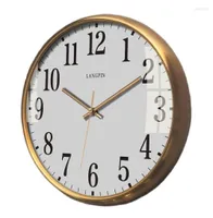 Настенные часы современные большие часы винтажные сплошные деревянные ретро -ретро -гостиная домашняя спальня Офис Смотрите Дювар Саати подарок FZ1175361488