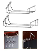 Portabottiglie da tavolo creativa in acciaio inossidabile casa portatore di vetro di vetro supporto per calice appeso 27 cm 35 cm Porta di midware cucina 7966757