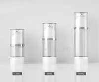 Storage Bottles Jars 15ml30ml50ml 102030pcslot Empty Cosmetic Airless Bottle DIY Silver Line Pressed Vacuum BottlePortable 7434506