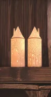 Candle Holders Ceramics Candlestick House -vormige kaarsenbeker Perfect voor bruiloftsfeest Home Decoratie Gebruik prachtige keramische diy CA1993173